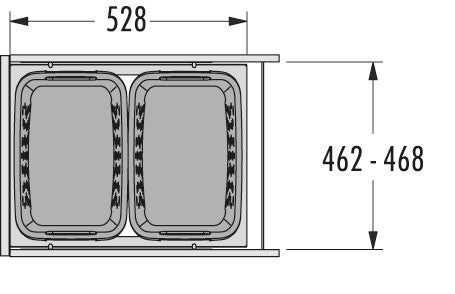 Laundry Carrier 50W x 55H 33+33L