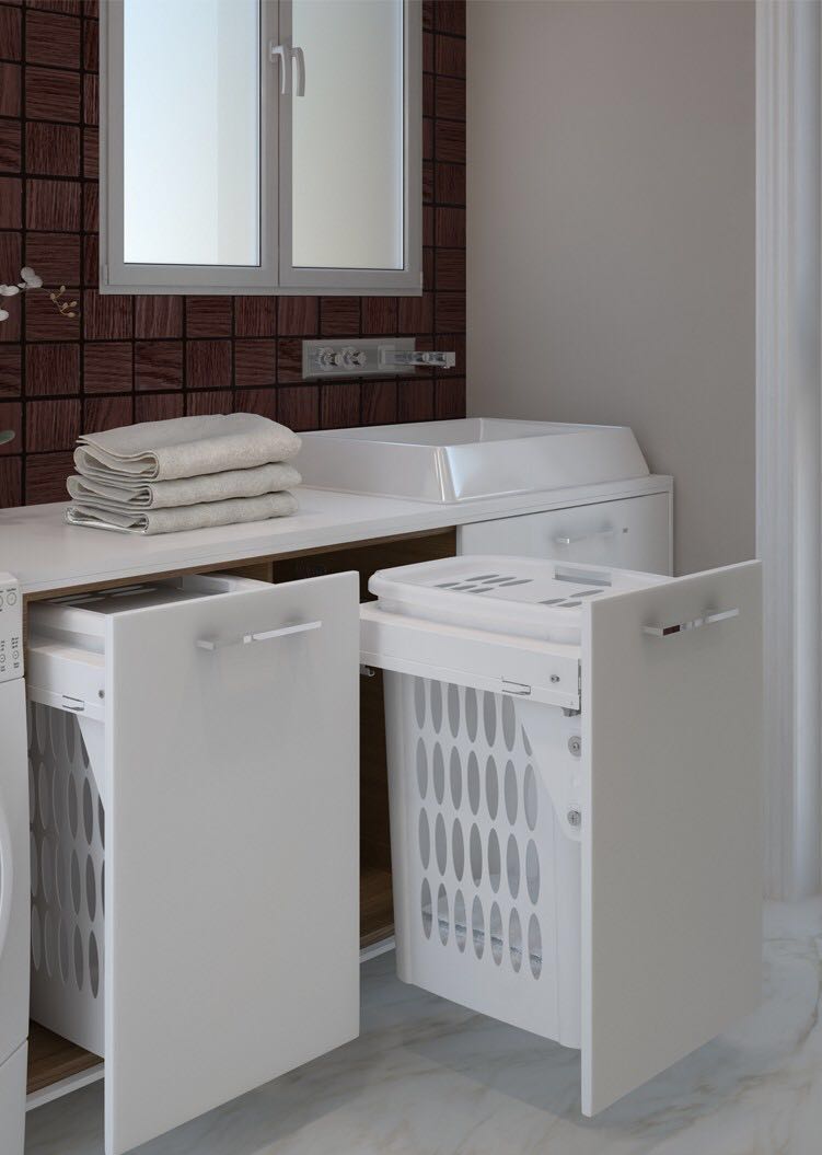 Laundry basket drawer 450 (laundry) 53L incl. runners