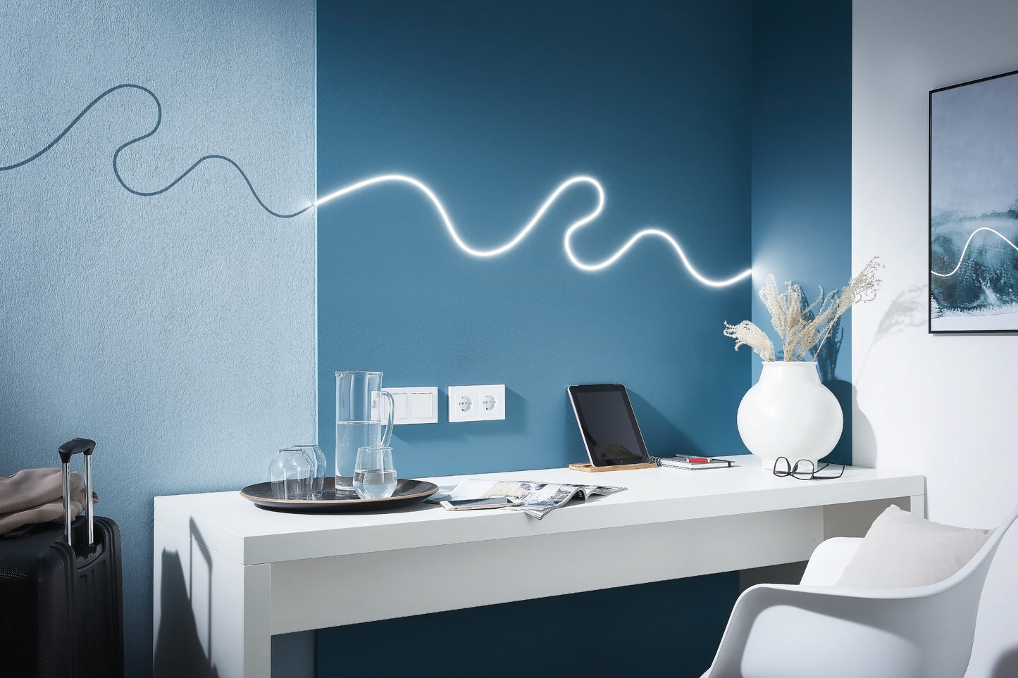 LED Tape FN-4 3m 31.9W ww 2 cables