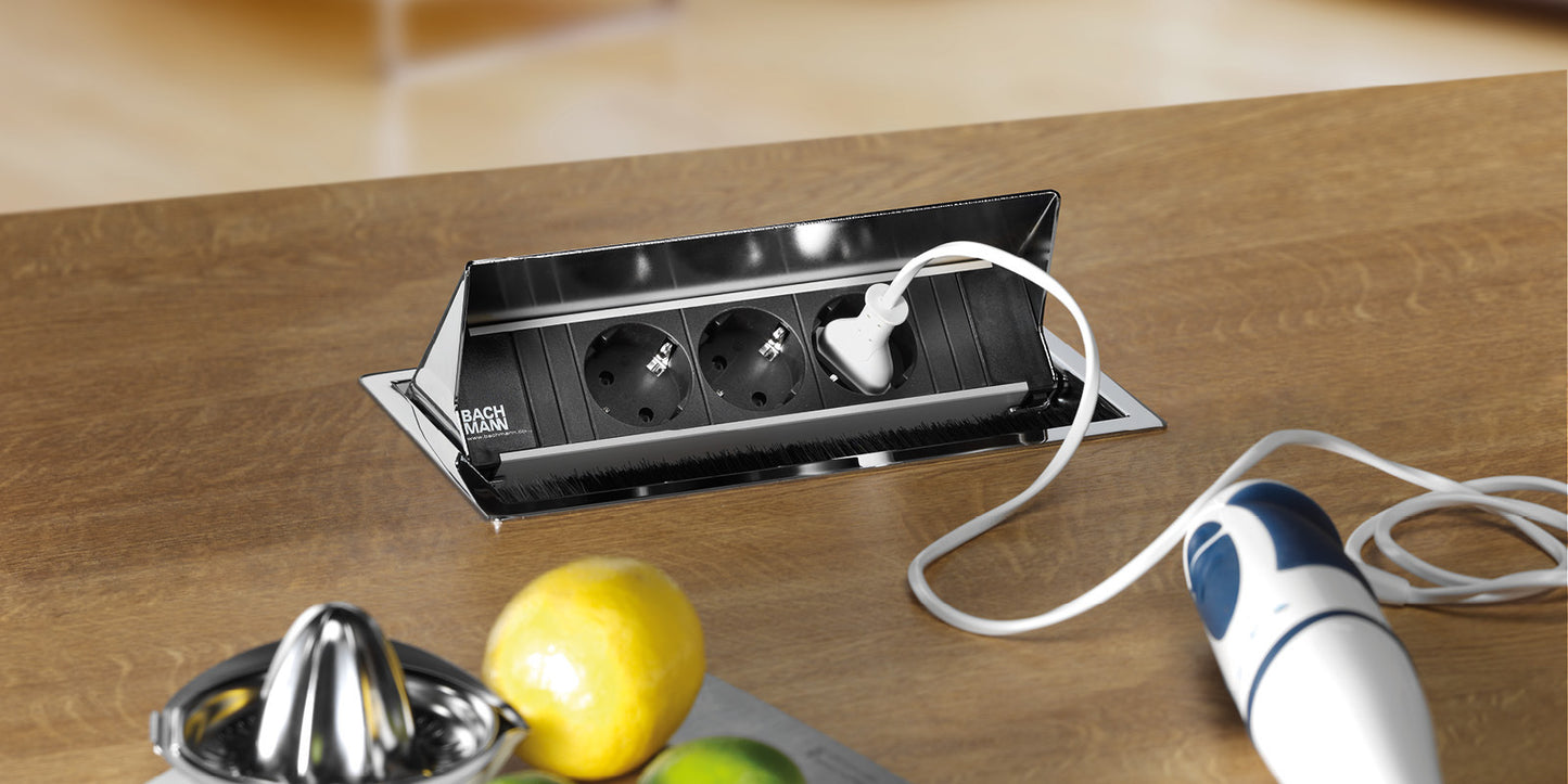 Coni power strip 2x230V + 2xUSB - 0.1m GST