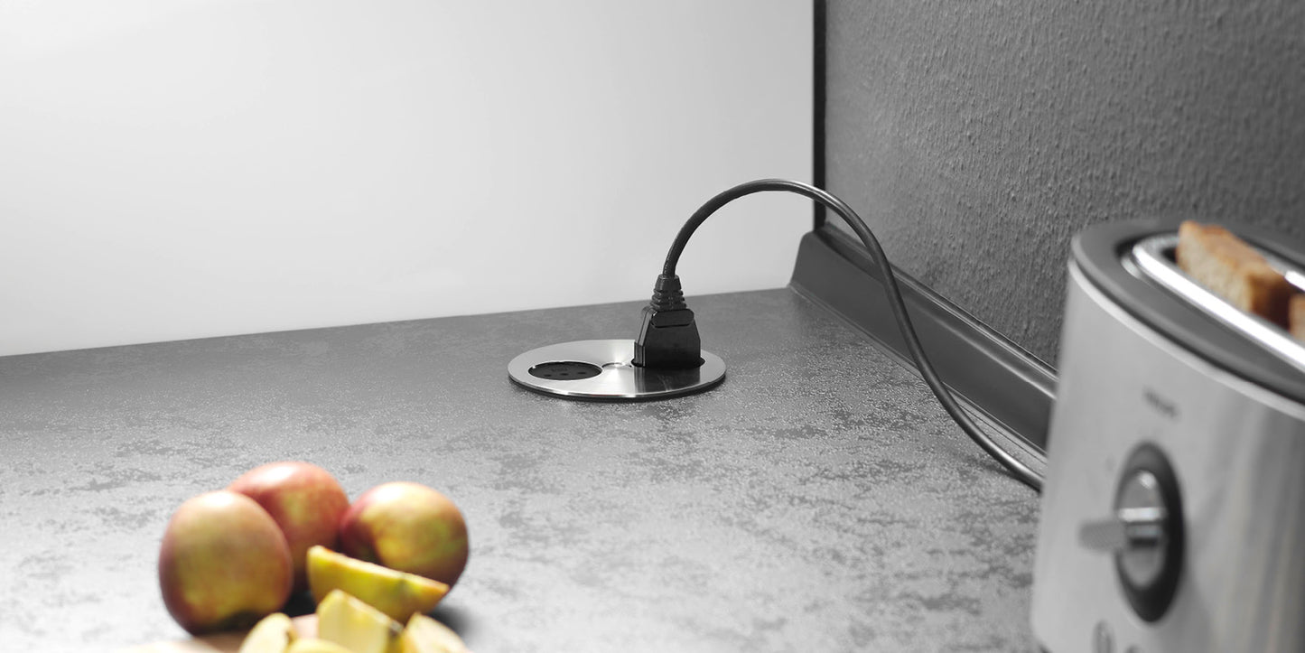 Twist socket 2x230V - 2m RA