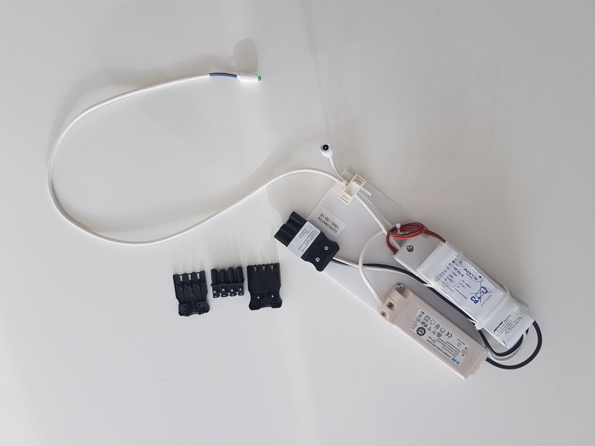 Noodunit + driver LED paneel tot 40W 1h