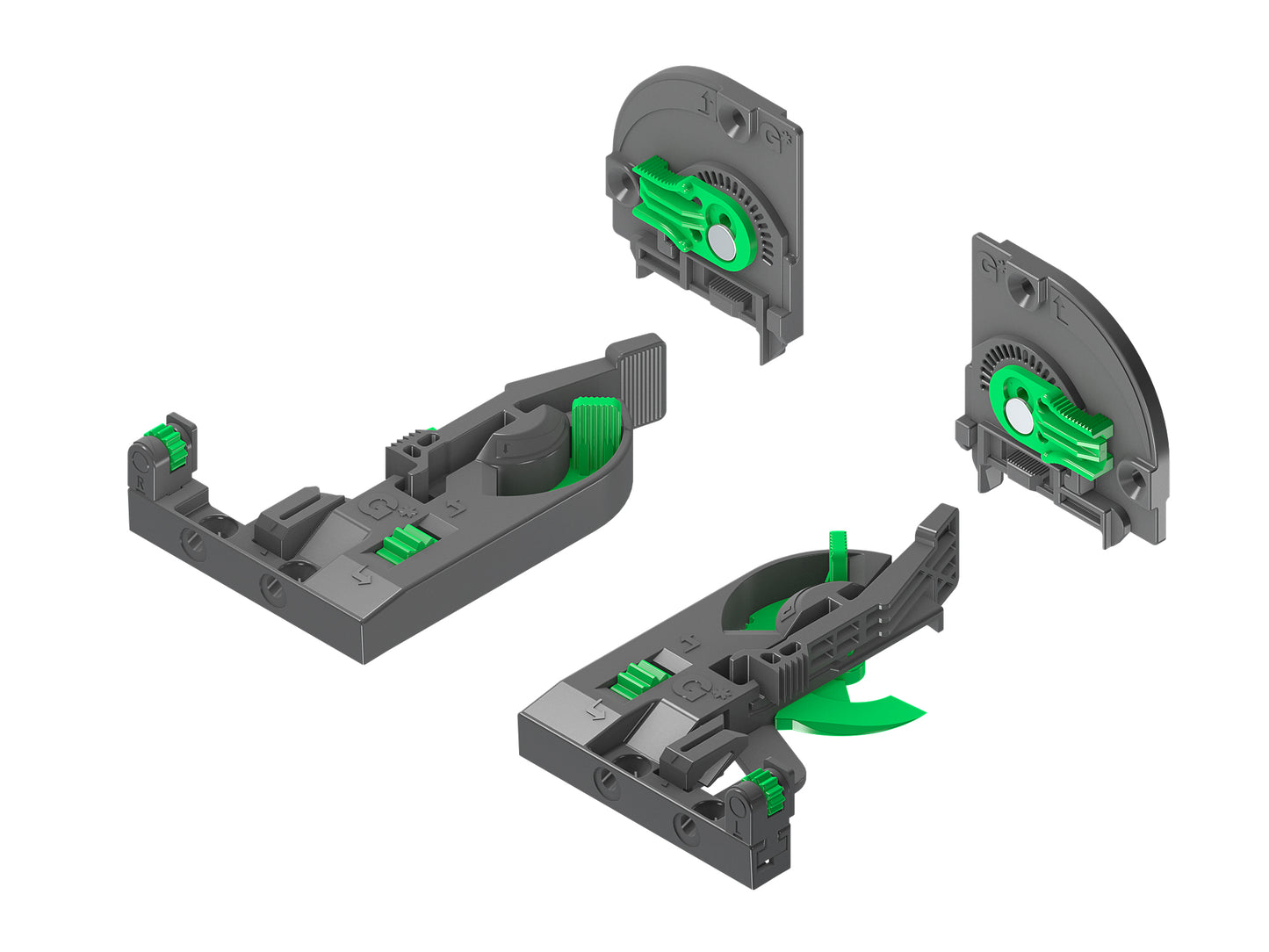 Dynapro montageset 4D (4-delig) kunststof