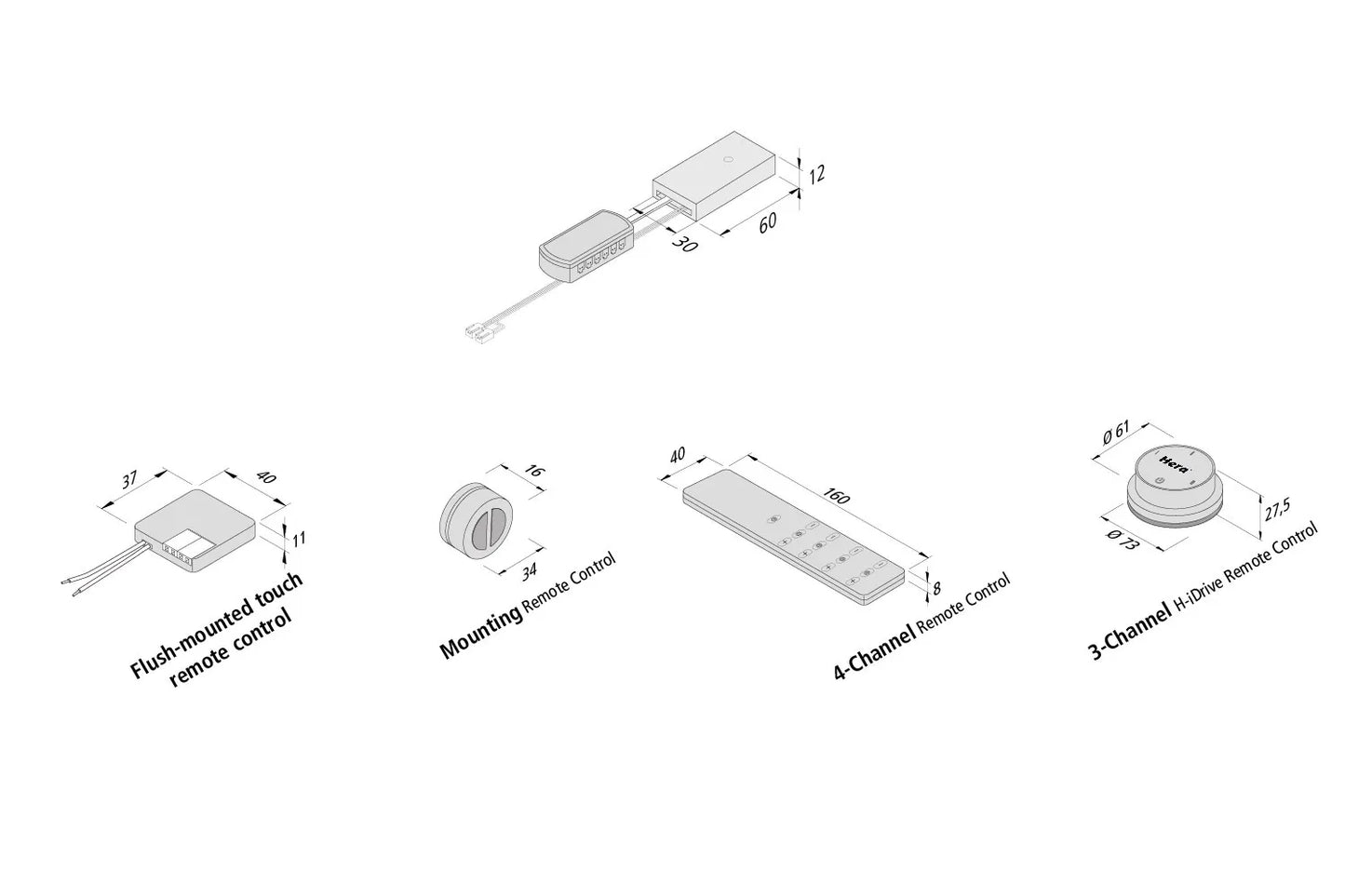 Magnetische houder + wandplaat H-iDrive