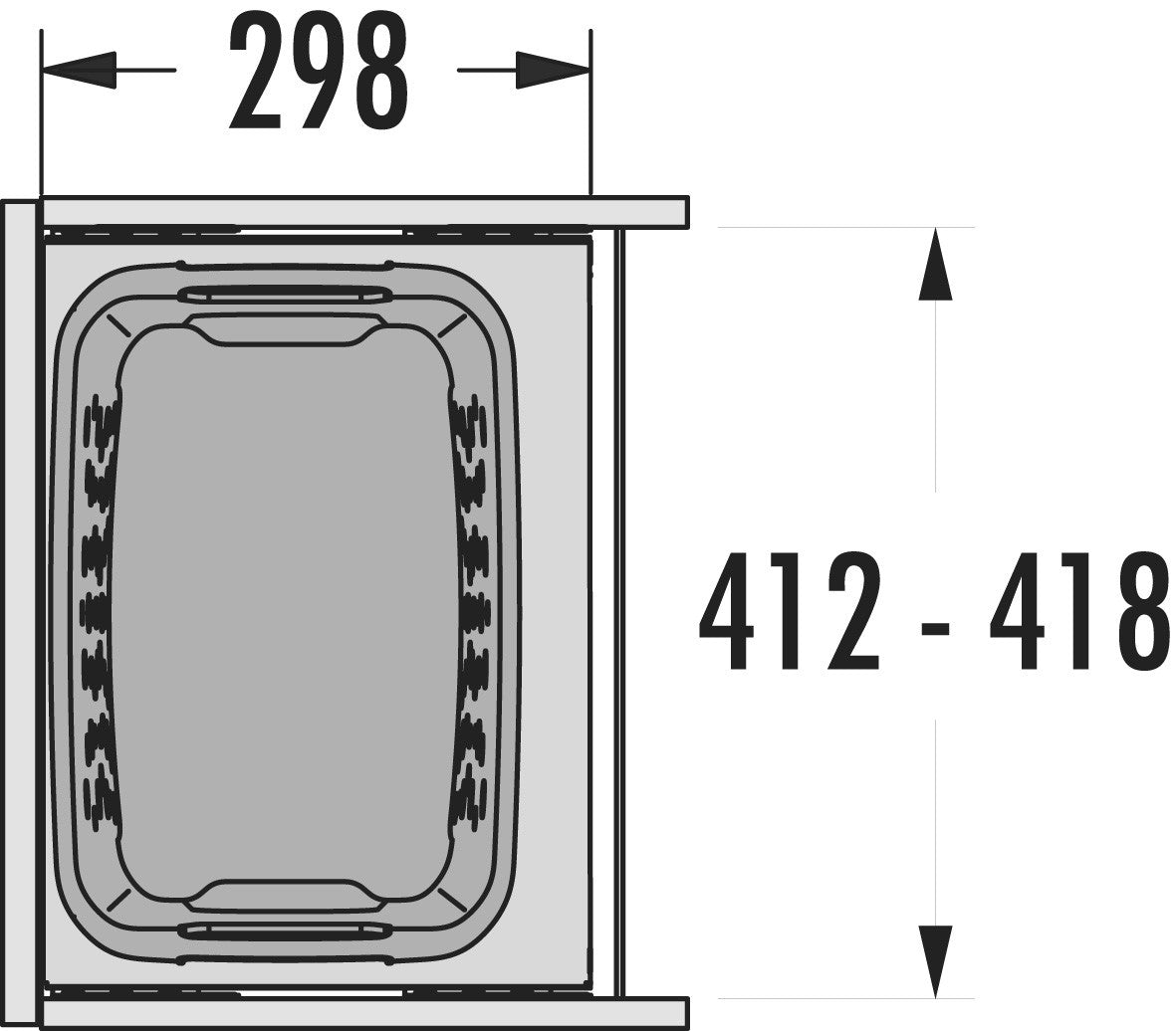 Laundry Carrier 450 33L incl. geleiders