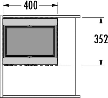 Cargo Aqua afvalsysteem 60B x 37H 28L incl. geleiders Quooker