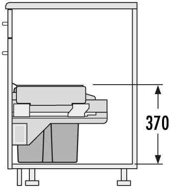 Cargo Soft afvalsysteem 60B x 37H 20/10/10L incl. geleiders