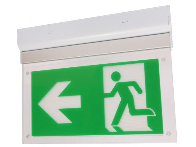 Surface mounted emergency lighting + pictograms