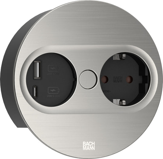 Twist 2 stekkerdoos 1x230V 1xUSB-A/C - 2m losse RA steker