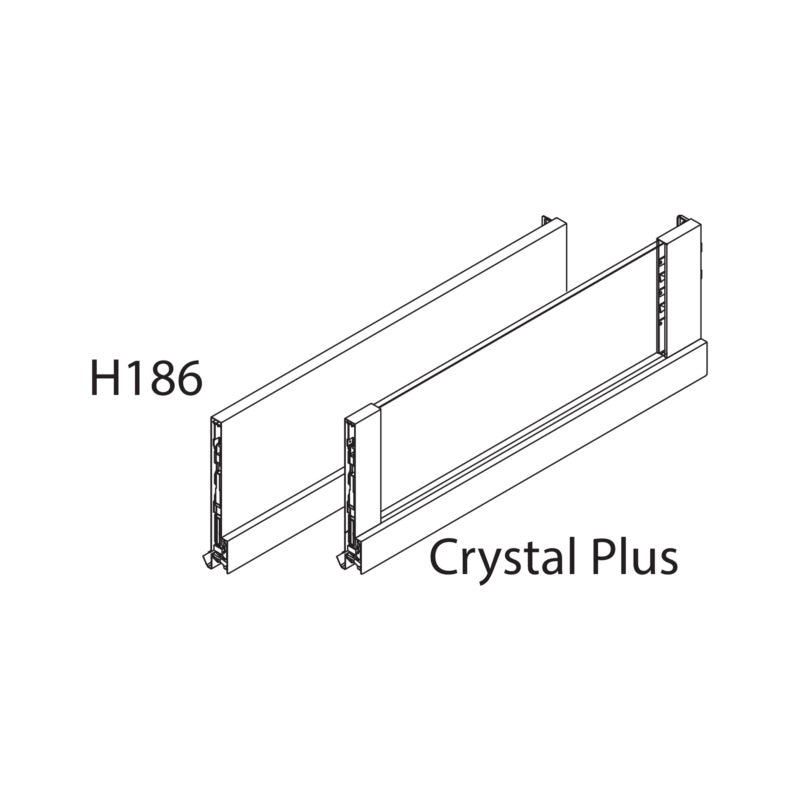 Nova Pro Scala binnenladefront H186 Crystal