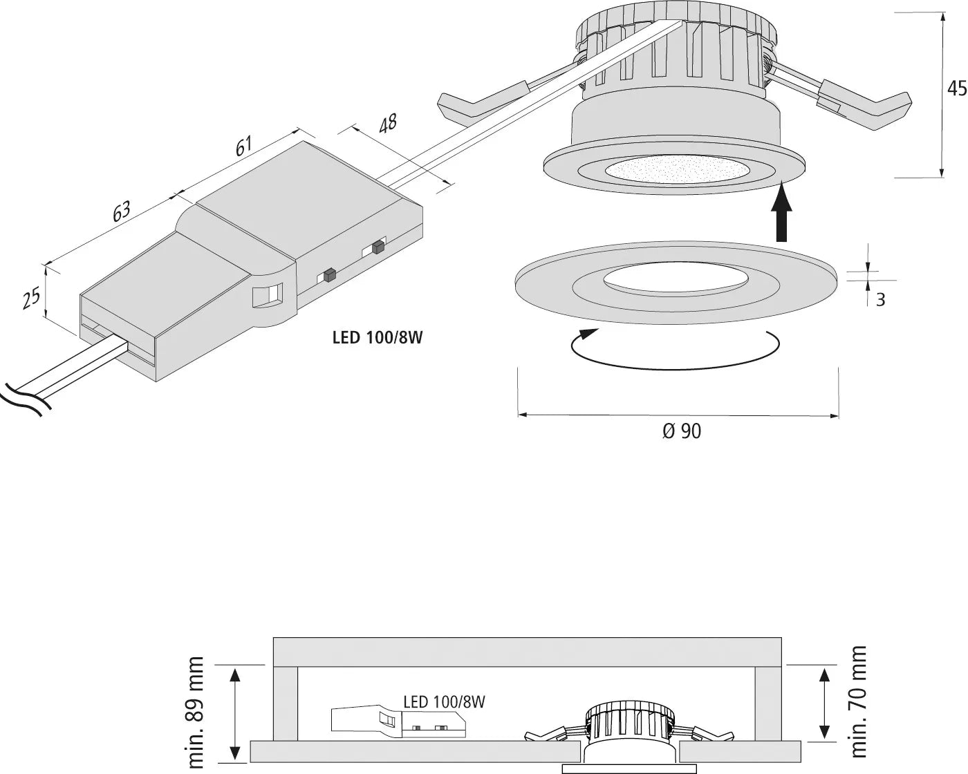 FR 55 opbouwring rond