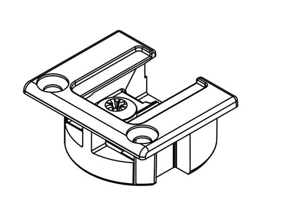 Tiomos flap hinge T12 pot 35mm