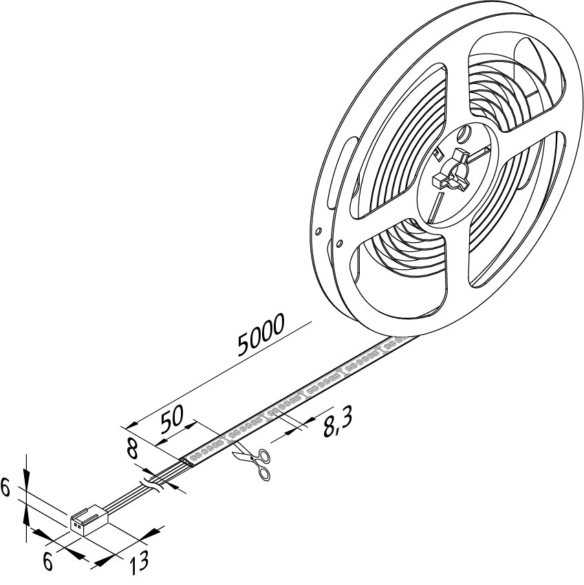 LED Basic-Tape S 5m 600 LED 40W xw