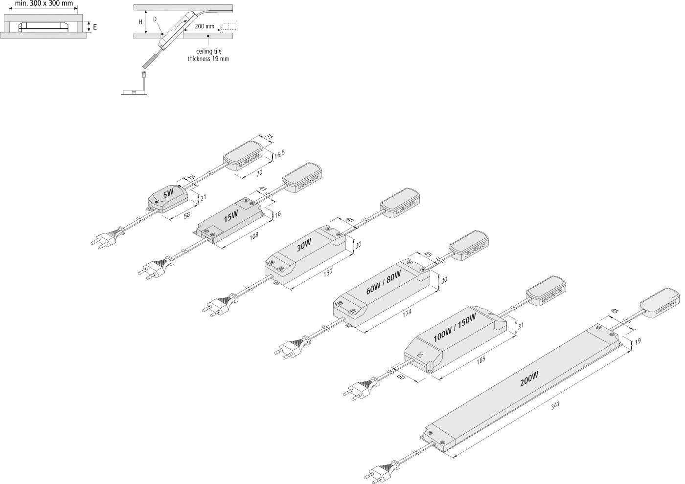 Trafo 150W 12-weg