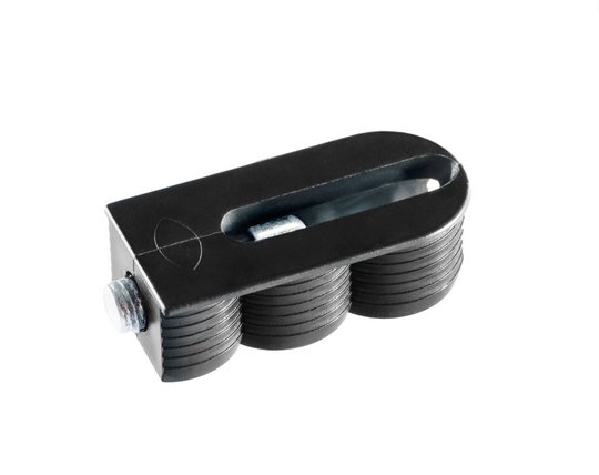 Cabineo 12 frameverbinders, zwart, 2000 stuks