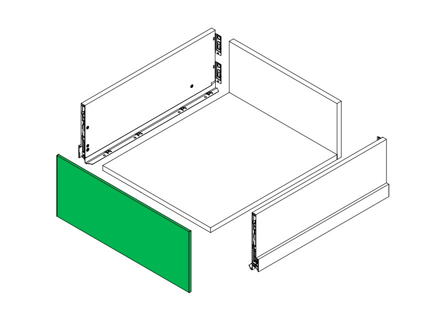 Nova Pro Scala binnenladefront H186 1160x197x8mm