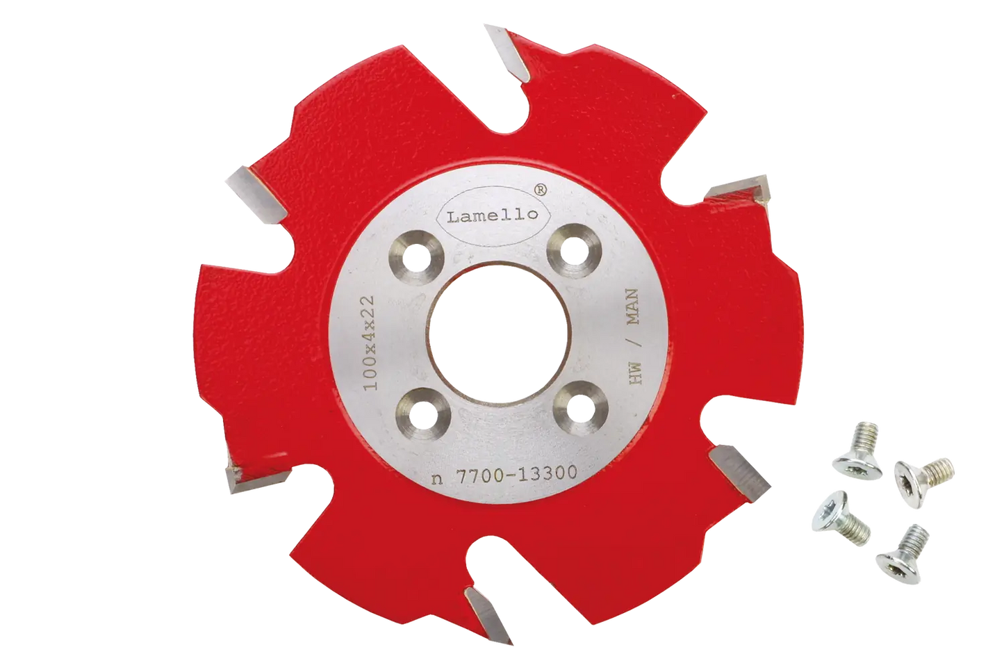 Groeffrees  met voorsnijders, HW, Ø100x4xØ22 mm, Z2+V4, NL 4