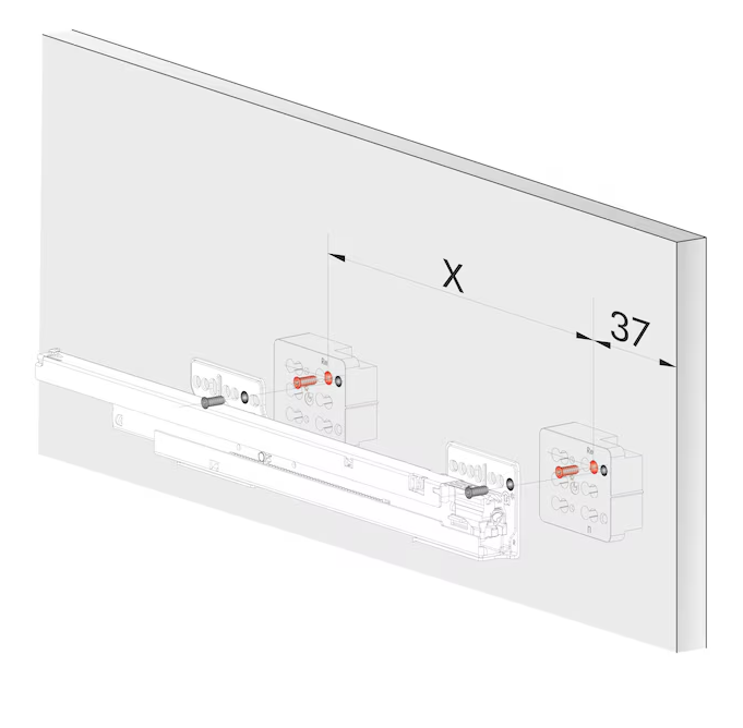 Spacer hull guide 25mm 