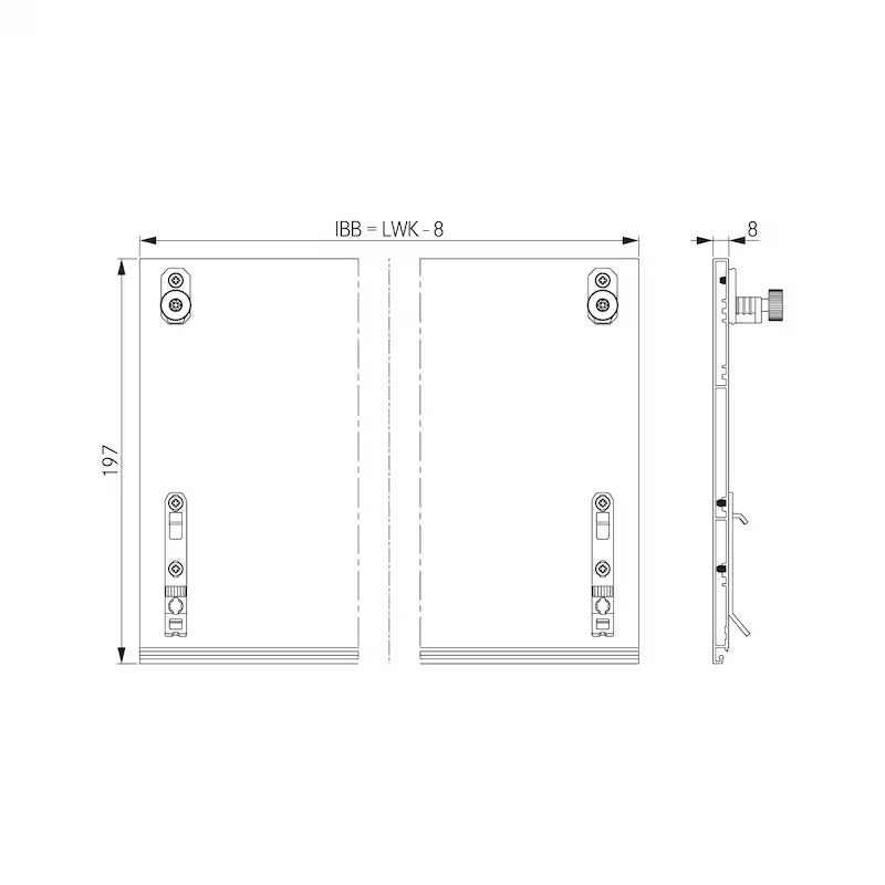 Nova Pro Scala binnenladefront H186 1160x197x8mm