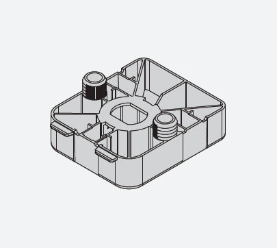 Bevestigingsplaat drevel 2x15