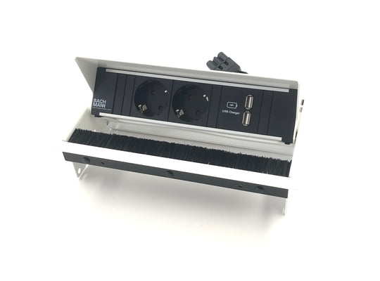 Coni stekkerdoos 2x230V + 2xUSB - 0,1m GST