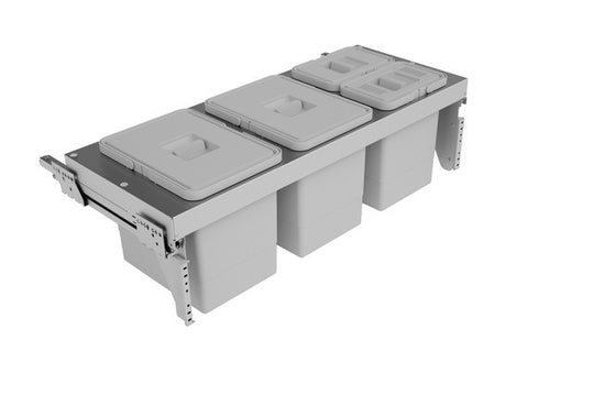 SIGE waste system 90W x 30H 15/15/8/8L incl. Quooker guides 