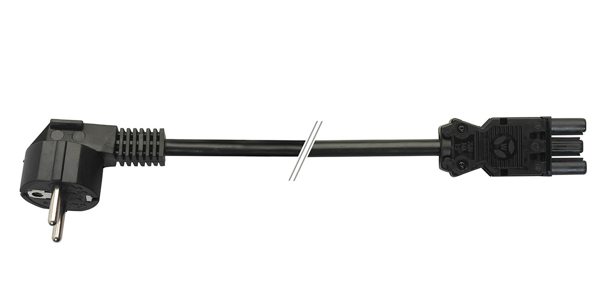 Power cord angled Schuko / Wieland GST18i3 5m 